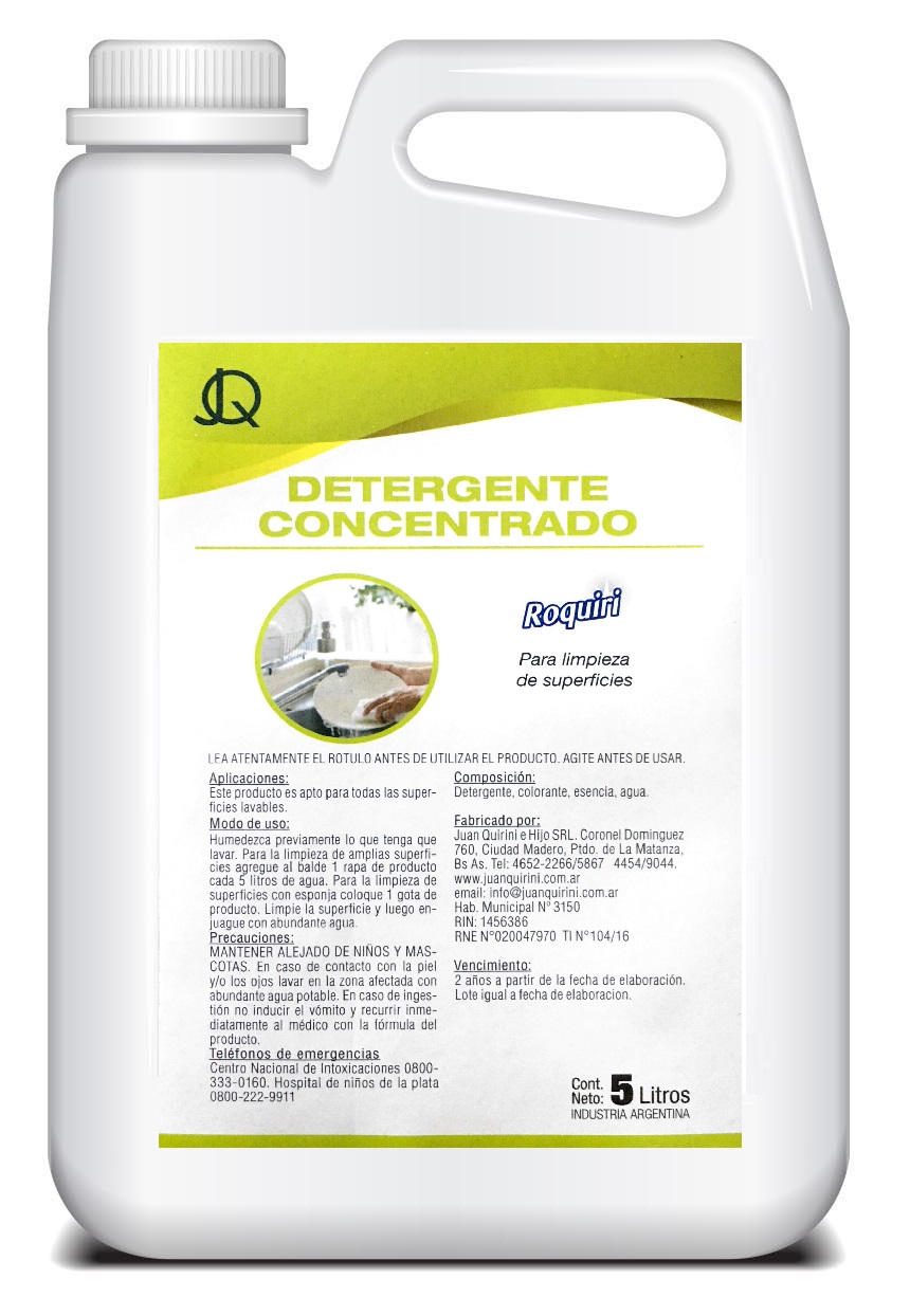 Detergente concentrado
