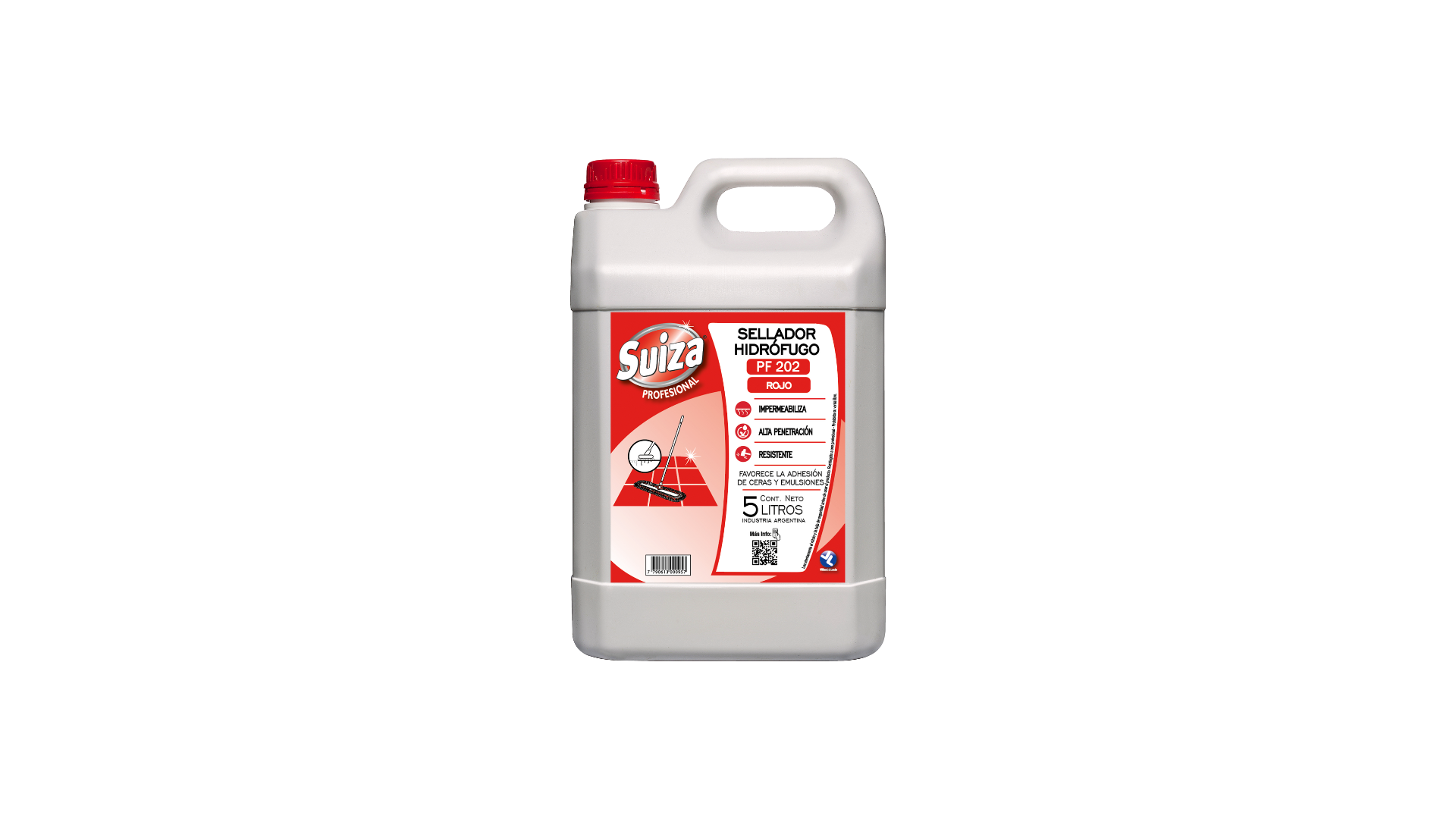Sellador hidrófugo rojo PF202 — 5.000 ml