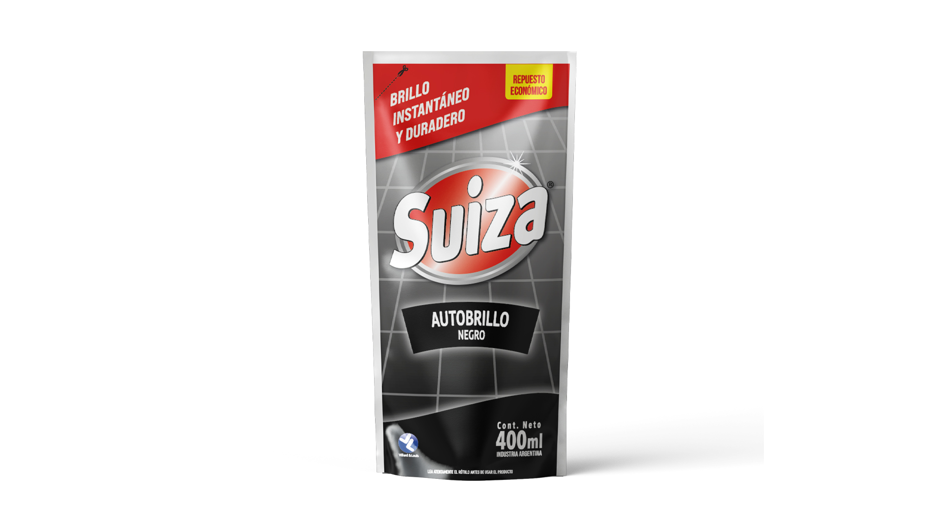Autobrillo Suiza doypack negro — 400 ml