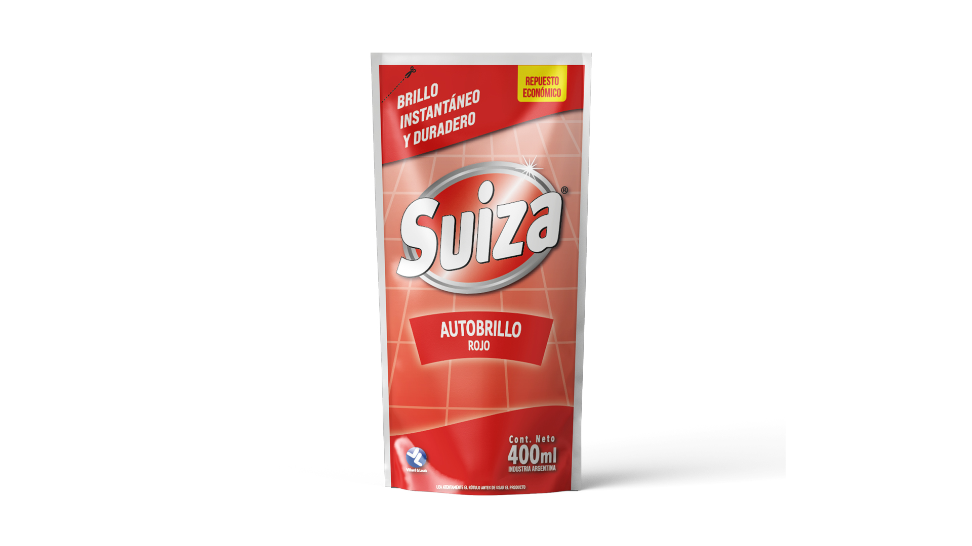Autobrillo Suiza rojo doypack — 400 ml